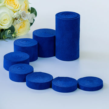 Royal Blue Suede Leather Strips