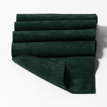 Forest Green Suede Leather Panels so you don;'t have to buy the whole hide. Easy to sew and cut