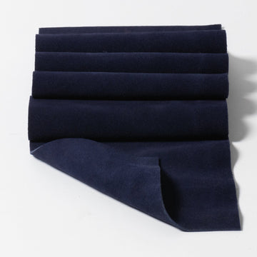 Navy Suede Leather Panels. Easy to cut and sew