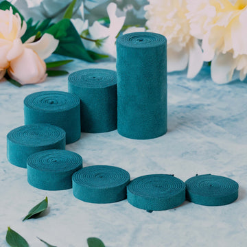 Teal Suede Leather Fabric for Crafters