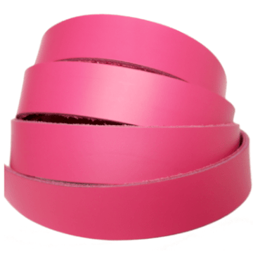 Hot Pink Latigo Leather Strips 6-7 oz. For belts, dog collars, purse straps, and other leather projects.