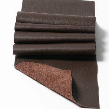 Brown Top Grain Leather Panel Pieces 3-3.5oz.