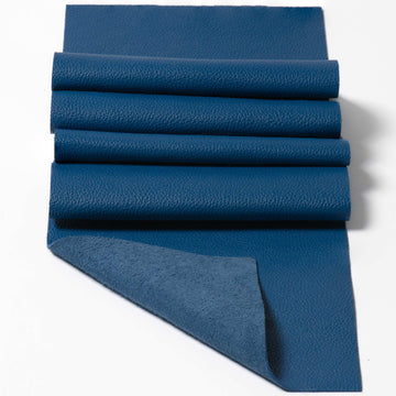 Honda Blue Top Grain Leather Panel Pieces 3-3.5oz.