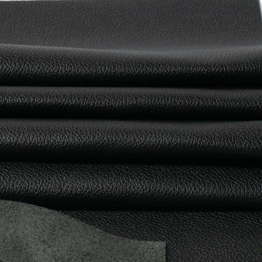 Leather panel pieces in top grain cowhide leather.  3-3.5oz. (1.2-1.4mm)  Easy to cut and sew. Great for soft small leather goods.