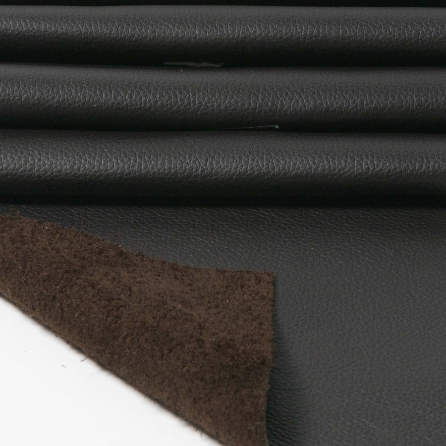 Dark Brown Top Grain Leather Panel Pieces 3-3.5oz.