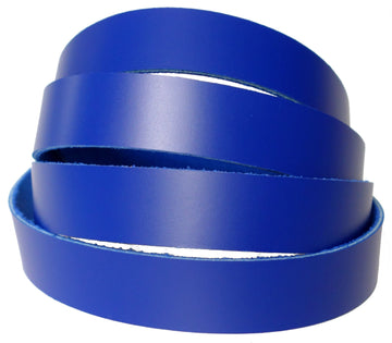 Blue Latigo Leather Strips