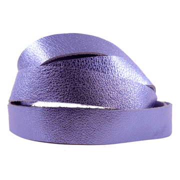 Lavender Metallic Leather Strips