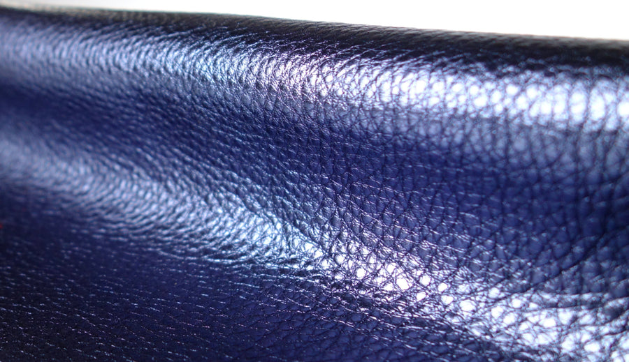 Sapphire Metallic Leather Pieces