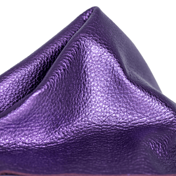 Purple Metallic Leather Pieces